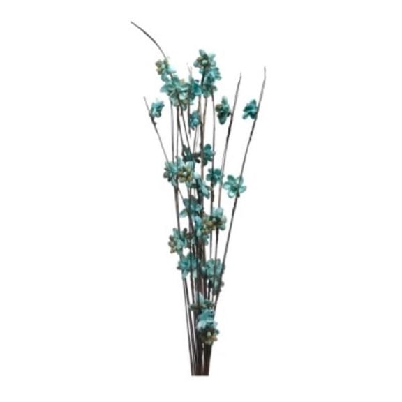 Metrotex Designs 41023 12 Stem Ting Lara Flower Branches, SeaFoam