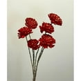 thumbnail image 1 of Metrotex Designs 41083 6 Snow Ball Stems Red & Gold Bunch, 1 of 1