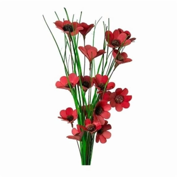 Metrotex Designs 41103 6 Stem Chinese Red Poppy Flower Bunch
