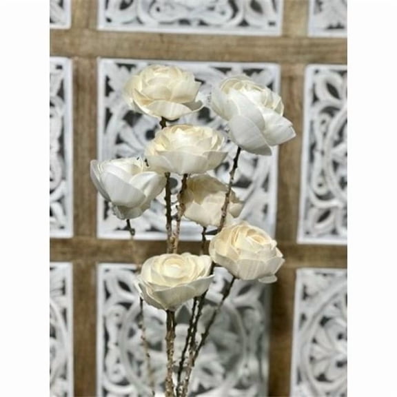 Metrotex Designs 41174 7 Stem Tea Rose Drop-in Bouquet