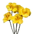 thumbnail image 1 of Metrotex Designs 41205 5 Stem Hibiscus Yellow Flower Branch, 1 of 1