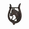 thumbnail image 1 of Metrotex Designs 51019 Cast Iron Horse with Shoe Door Knocker - Large, 1 of 1