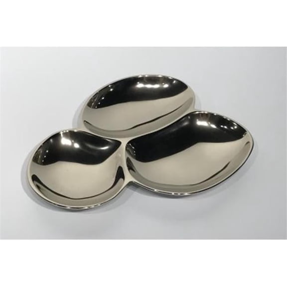 Metrotex Designs 55016 3-Section Serving Plate