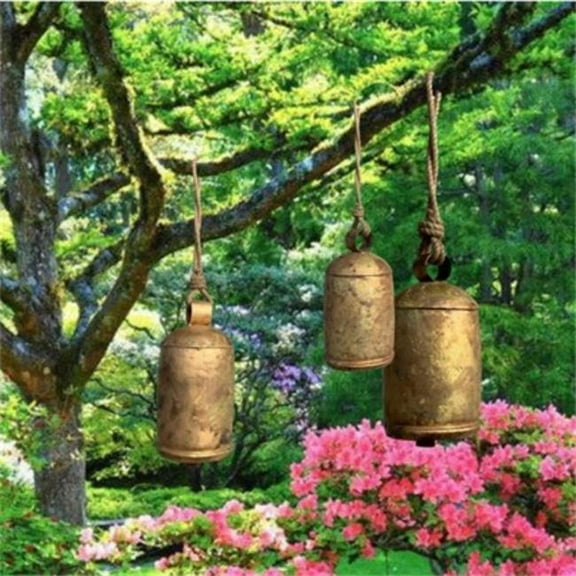 Metrotex Designs 62140 Meditation Bells, Burnt Gold - Set of 3