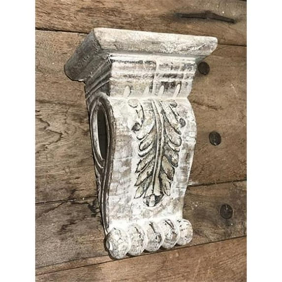 Metrotex Designs 67024 Arcanthus Rod Bracket, White & Silvertone
