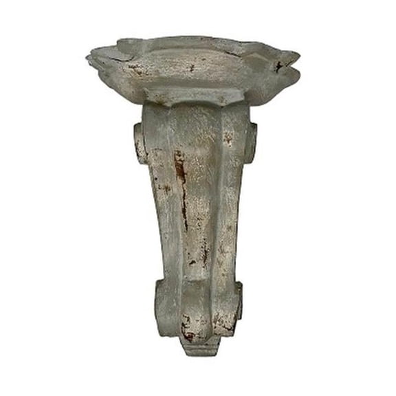 Metrotex Designs 67077 7 x 5.25 x 10 in. Small Italianate Corbel Shelf - Grey Washed