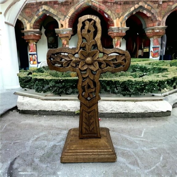 Metrotex Designs 73060 8 x 5 x 12.5 in. Vineyard Table Cross