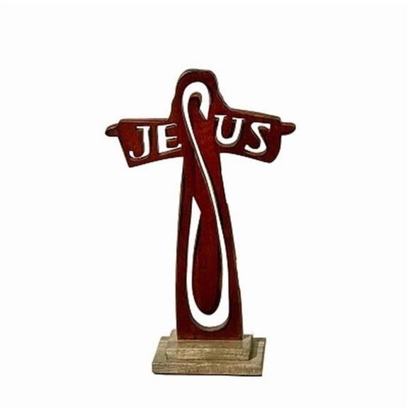 Metrotex Designs 79041 7.75 x 3.5 x 12.5 in. Savior Table Cross