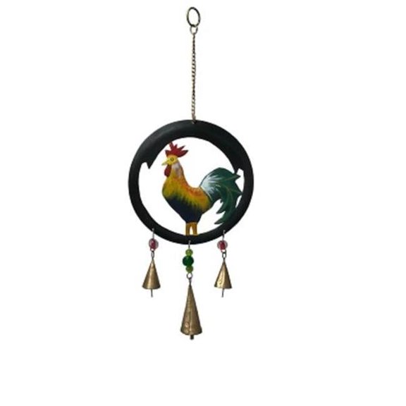 Metrotex Designs 62058 Rooster Wind Chime, Fiesta