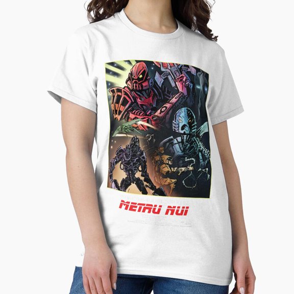 Metru Nui Classic Robot Fantasy Adventure Graphic T-Shirt