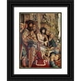 thumbnail image 1 of Metsys, Quinten 14x18 Black Ornate Wood Framed with Double Matting Museum Art Print Titled - Christ Presented To The People, 1 of 4