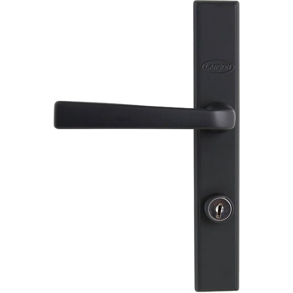 Generic QuickFit Lockset Larson - Deadbolt Lock, Easy Installation - Matte Black Construction & DIY Use, Standard Hardware Spec