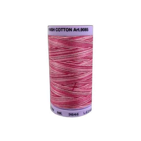 Mettler Silk Fin Cotton #50 500yd Multi Cranberry