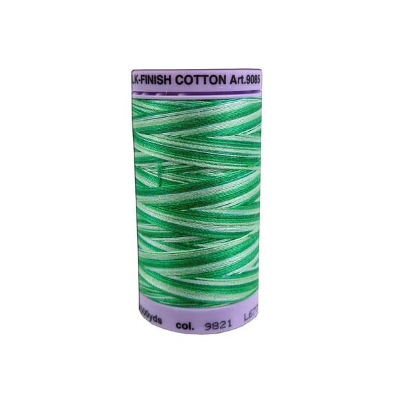 Mettler Silk Fin Cotton #50 500yd Multi Minty