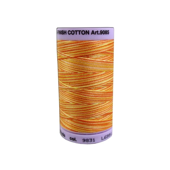 Mettler Silk Fin Cotton #50 500yd Multi Orange Ana