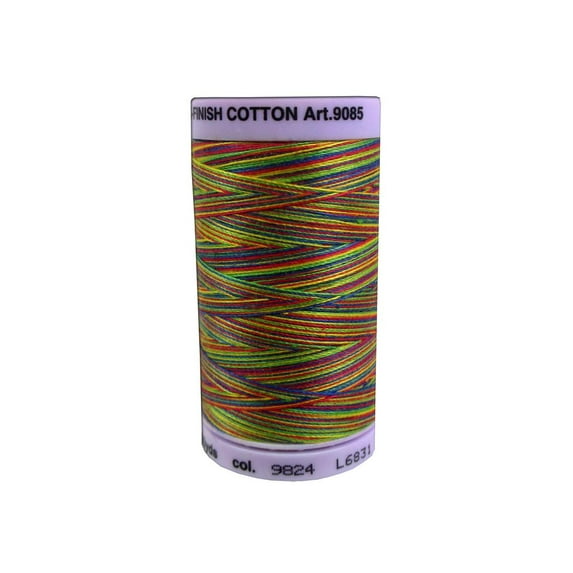 Mettler Silk Fin Cotton #50 500yd Multi Prime Kids