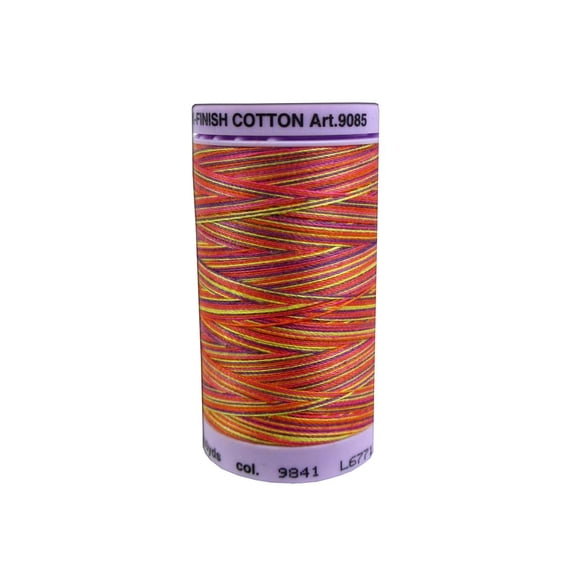 Mettler Silk Fin Cotton #50 500yd Multi Smiley Mix