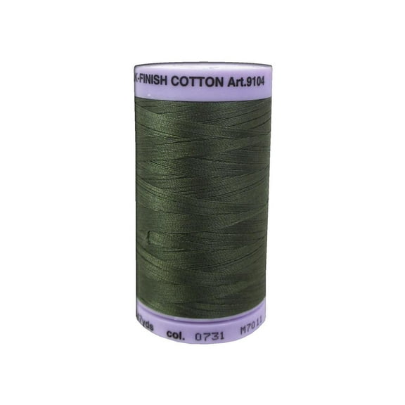 Mettler Silk Finish Cotton #50 547yd Burnt Olive