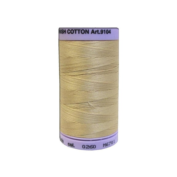 Mettler Silk Finish Cotton #50 547yd Oat Straw