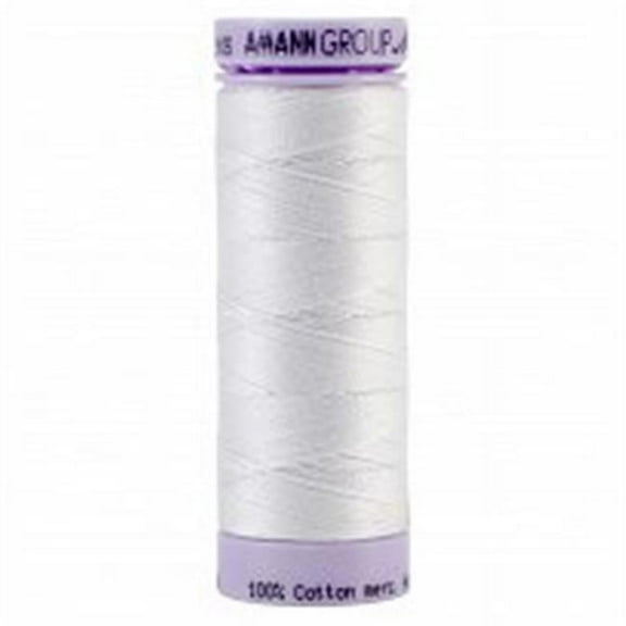 Mettler Silk Finish Cotton Thread 50wt 164yd-White
