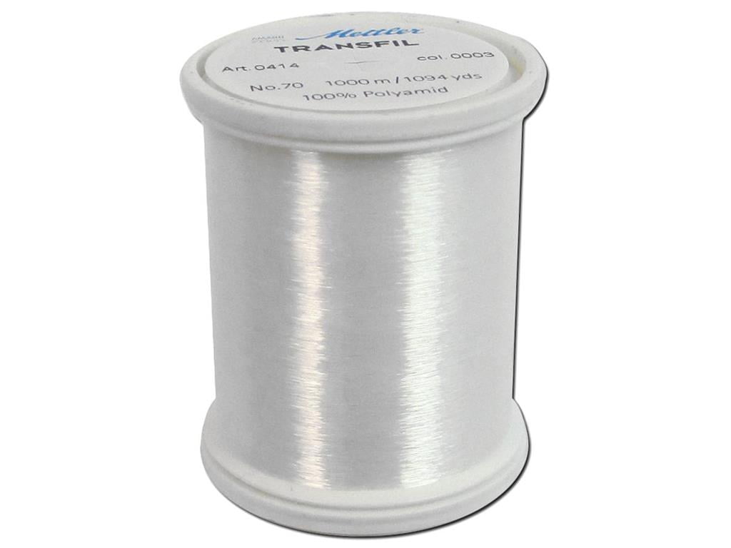 Mettler Transfil Monofilament Thread 100% Nylon 1,094yd-Smoke, 1