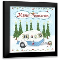 Metz, Andi 12x12 Black Modern Framed Museum Art Print Titled - Camper Christmas