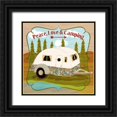 thumbnail image 1 of Metz, Andi 12x12 Black Ornate Wood Framed with Double Matting Museum Art Print Titled - Camping III, 1 of 4