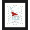 thumbnail image 1 of Metz, Andi 12x14 Black Ornate Wood Framed with Double Matting Museum Art Print Titled - Snow Art I, 1 of 4