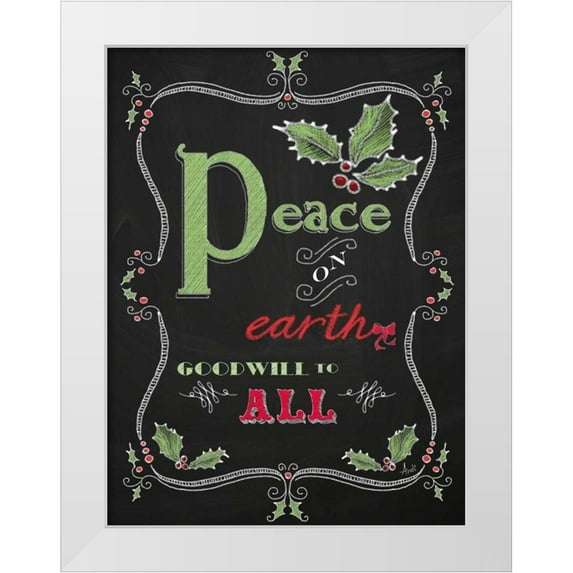 Metz, Andi 12x14 White Modern Wood Framed Museum Art Print Titled - Noel Chalk Art V