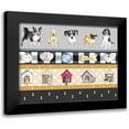 thumbnail image 1 of Metz, Andi 13x12 Black Modern Framed Museum Art Print Titled - A Dogs Life on Plaid Panels, 1 of 5