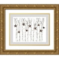 thumbnail image 1 of Metz, Andi 14x12 Gold Ornate Wood Framed with Double Matting Museum Art Print Titled - Merry and Bright Birch Trees I, 1 of 4