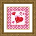 thumbnail image 1 of Metz, Andi 15x15 Gold Ornate Wood Framed with Double Matting Museum Art Print Titled - Art for the Heart II, 1 of 4
