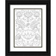 thumbnail image 1 of Metz, Andi 18x24 Black Ornate Wood Framed with Double Matting Museum Art Print Titled - Floral Chain II, 1 of 4