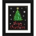 thumbnail image 1 of Metz, Andi 20x24 Black Ornate Wood Framed with Double Matting Museum Art Print Titled - Merry Christmas Tree, 1 of 4