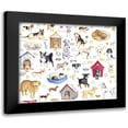 thumbnail image 1 of Metz, Andi 23x20 Black Modern Framed Museum Art Print Titled - A Dogs Life Pattern, 1 of 5