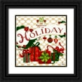 thumbnail image 1 of Metz, Andi 26x26 Black Ornate Wood Framed with Double Matting Museum Art Print Titled - Gold Christmas Cheer II, 1 of 4