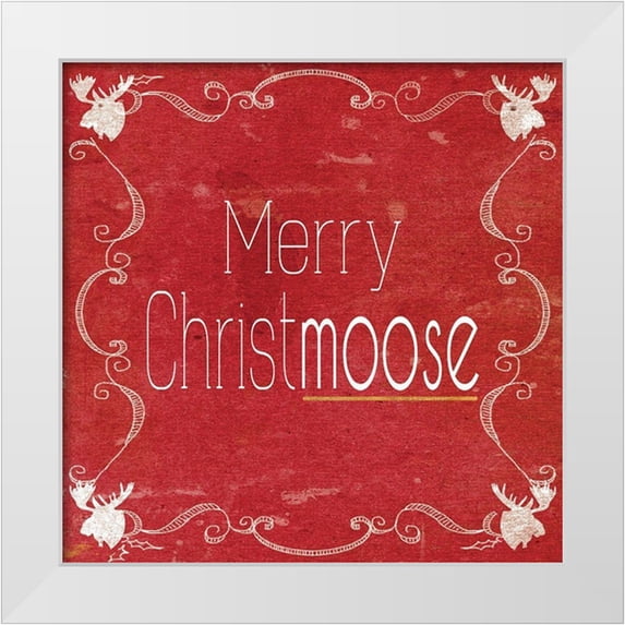 Metz, Andi 26x26 White Modern Wood Framed Museum Art Print Titled - Red Hot Christmas III
