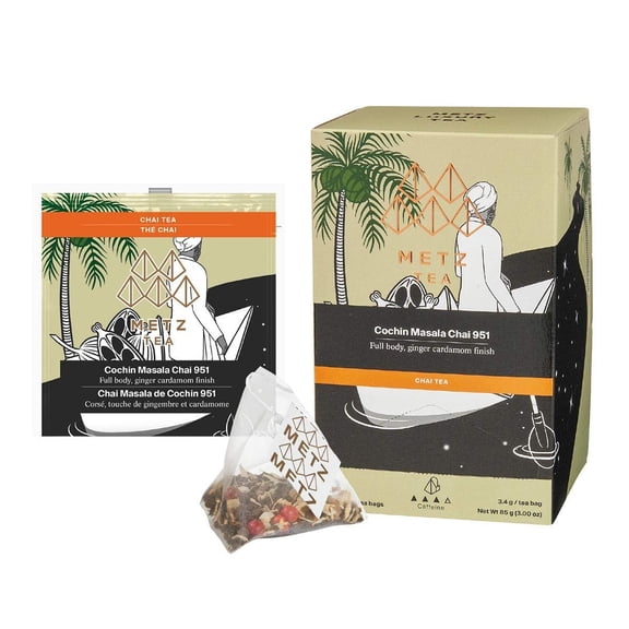 Metz Cochin Masala Chai Tea - 25 count