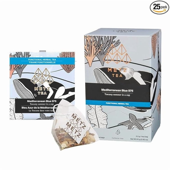 Metz Mediterranean Blue Tea - 25 count
