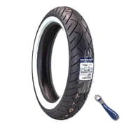 إطار أمامي Metzeler ME 888 Marathon Ultra White Wall 130/80 B17 مع سلسلة مفاتيح