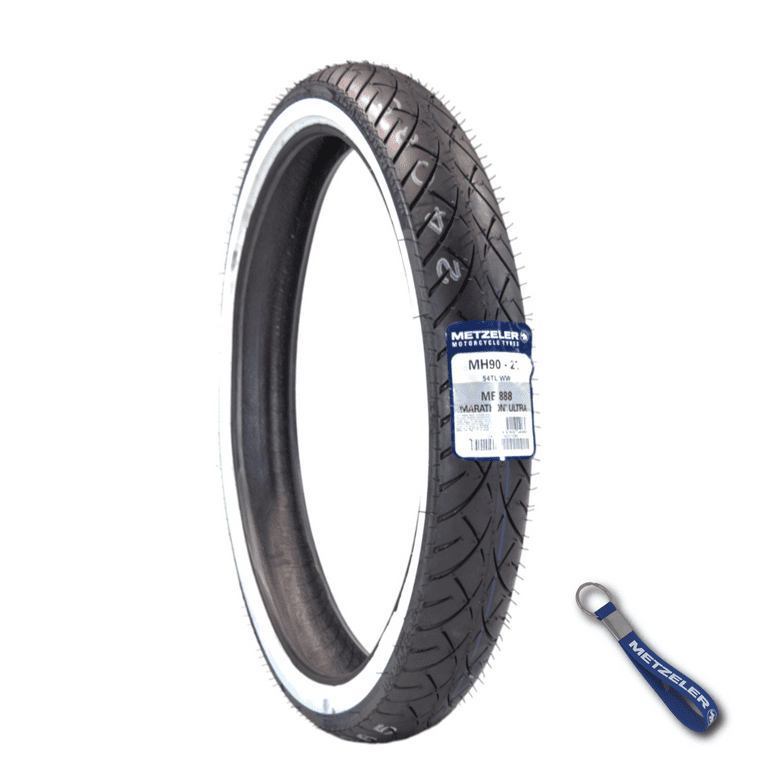 Metzeler ME 888 Marathon Ultra White Wall MH90-21 Front Tire with