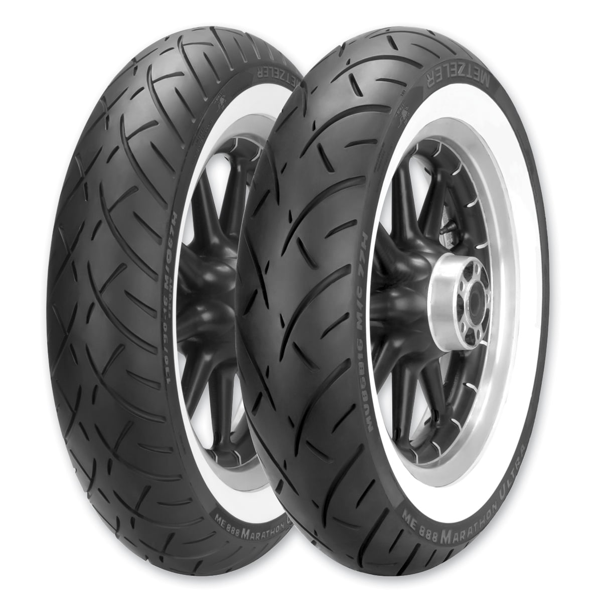 Metzeler ME 888 Marathon Ultra Whitewall Front Tire 120/70B-21 (2718100)