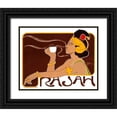 thumbnail image 1 of Meunier, Henri 14x12 Black Ornate Wood Framed with Double Matting Museum Art Print Titled - Rajah, 1 of 4