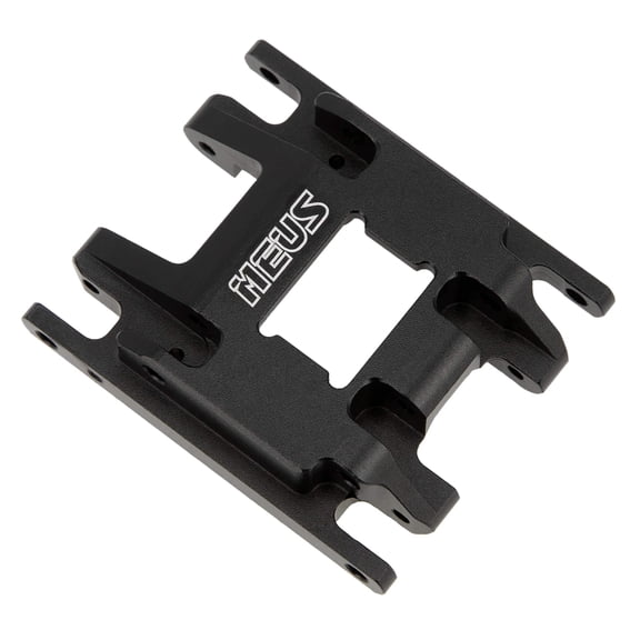 Meus Racing Aluminum Transmission Plate Metal Chassis Skid Plate for 1/18 RC Crawler Car TRX-4M TRX4M - BLACK