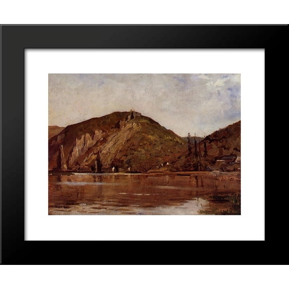 Meuse River around Namur 20x24 Framed Art Print by Theo van Rysselberghe