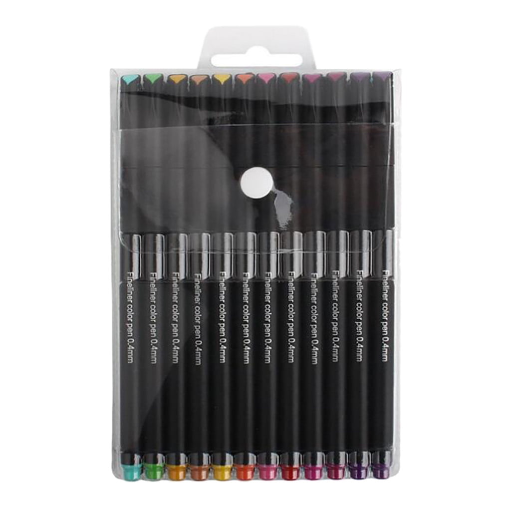  Mr. Pen- Black Fineliner Pens, 4 Pack, 0.5mm Fine Point  Pens,Marker Pen for Transparent Sticky Notes, Fine Tip Markers, Fine Line  Markers, Drawing Pen, Art Pens, Writing Pens : Office