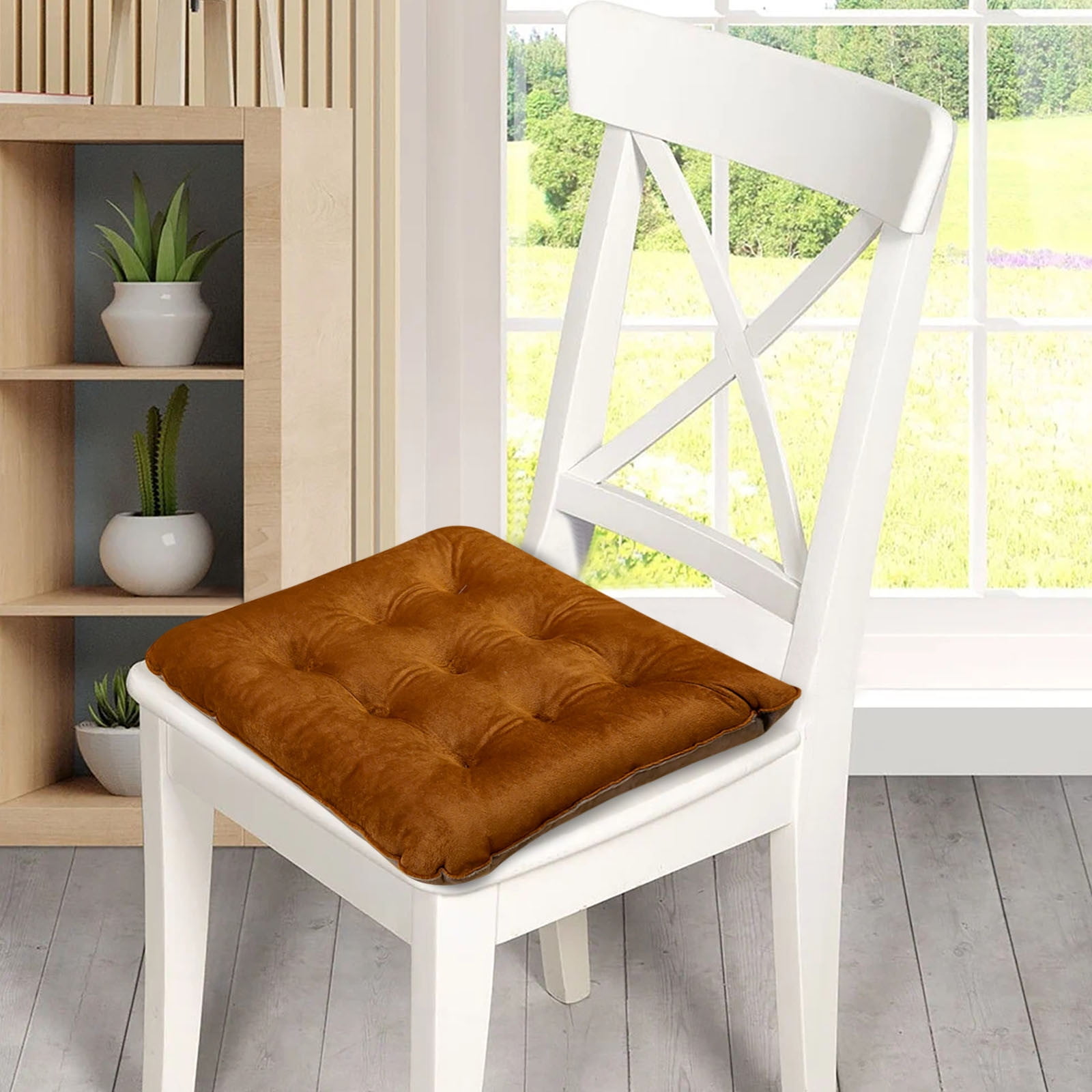 Meuva Color Matching Velvet Cushion Chair Cushion Student Stool Ass