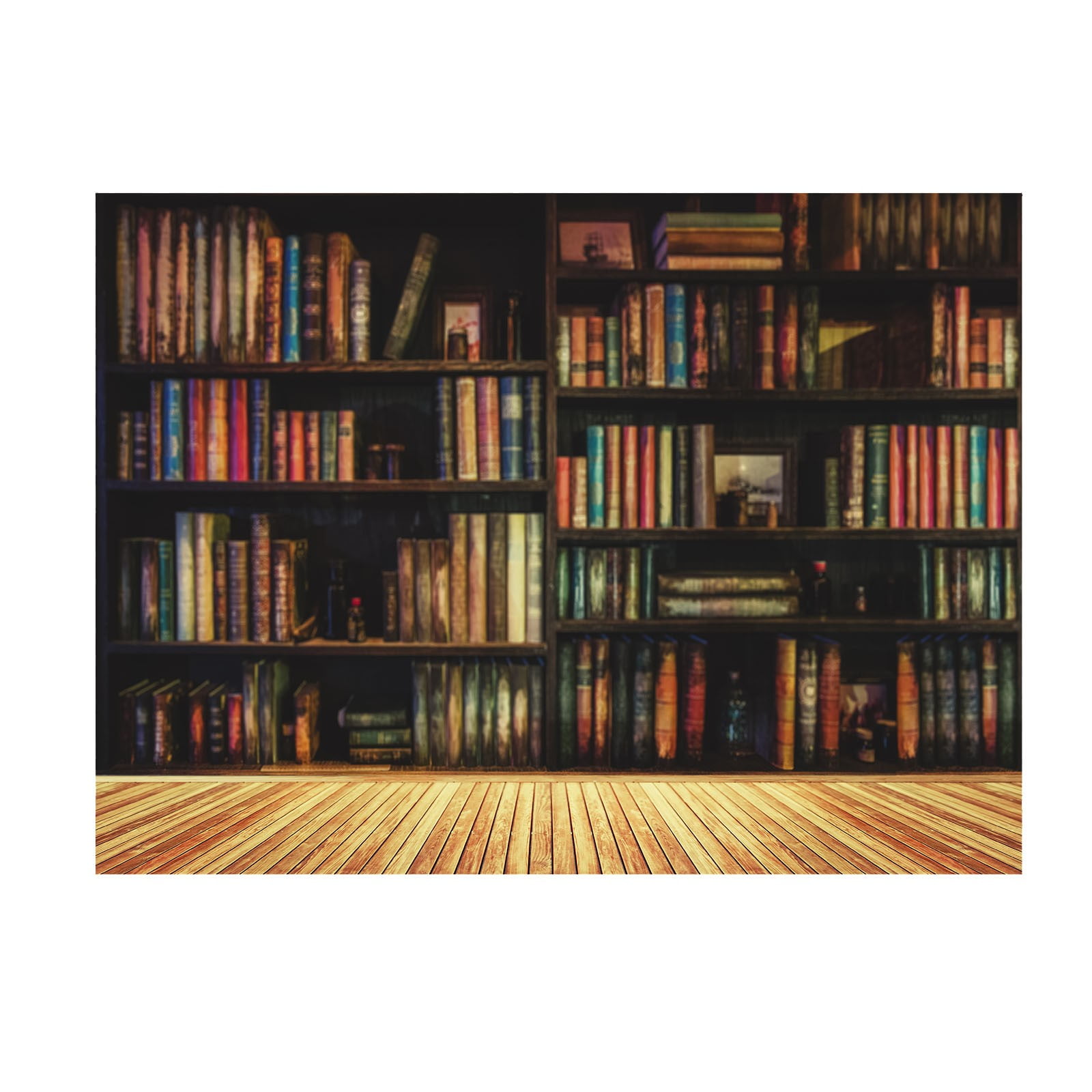 Meuva Home Tapestry Wall Hanging Bookcase Pattern Retro Decorative Holiday Decorations Sunset