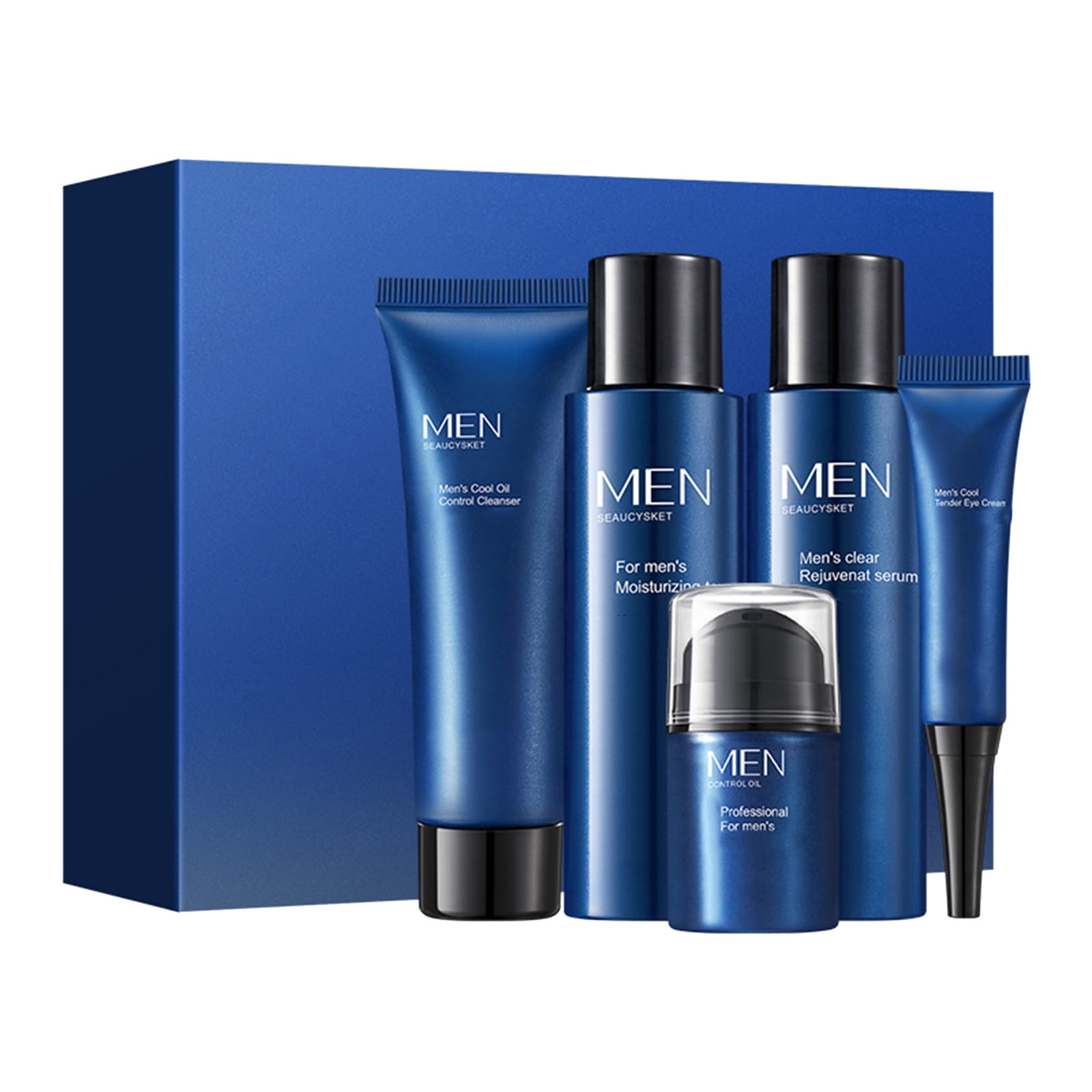 Meuva Men's Set 5 Piece Kit For Oil Control Moisturizing Hydrating