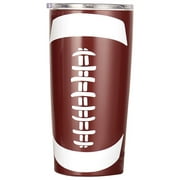 Meuva Rugby Cup Sports Travel Cup Coffee Cup With Lid Stainless Steel Insulated Cup Men's Women's Mom's Team Boys' Fan Gift 20/30oz (600/900ml) Yesteryear Mugs Wall Foam Insulation Stirrup Cup Set